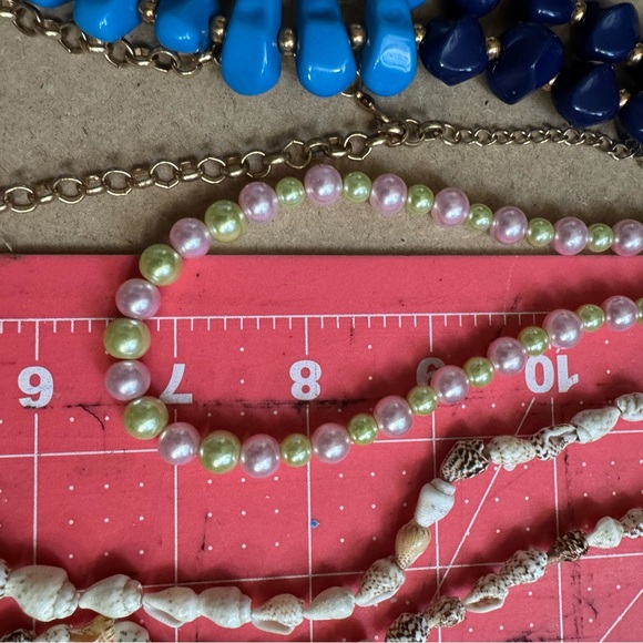 Colorful Beaded Necklace Collection vintage mixed materials - Picture 14 of 16